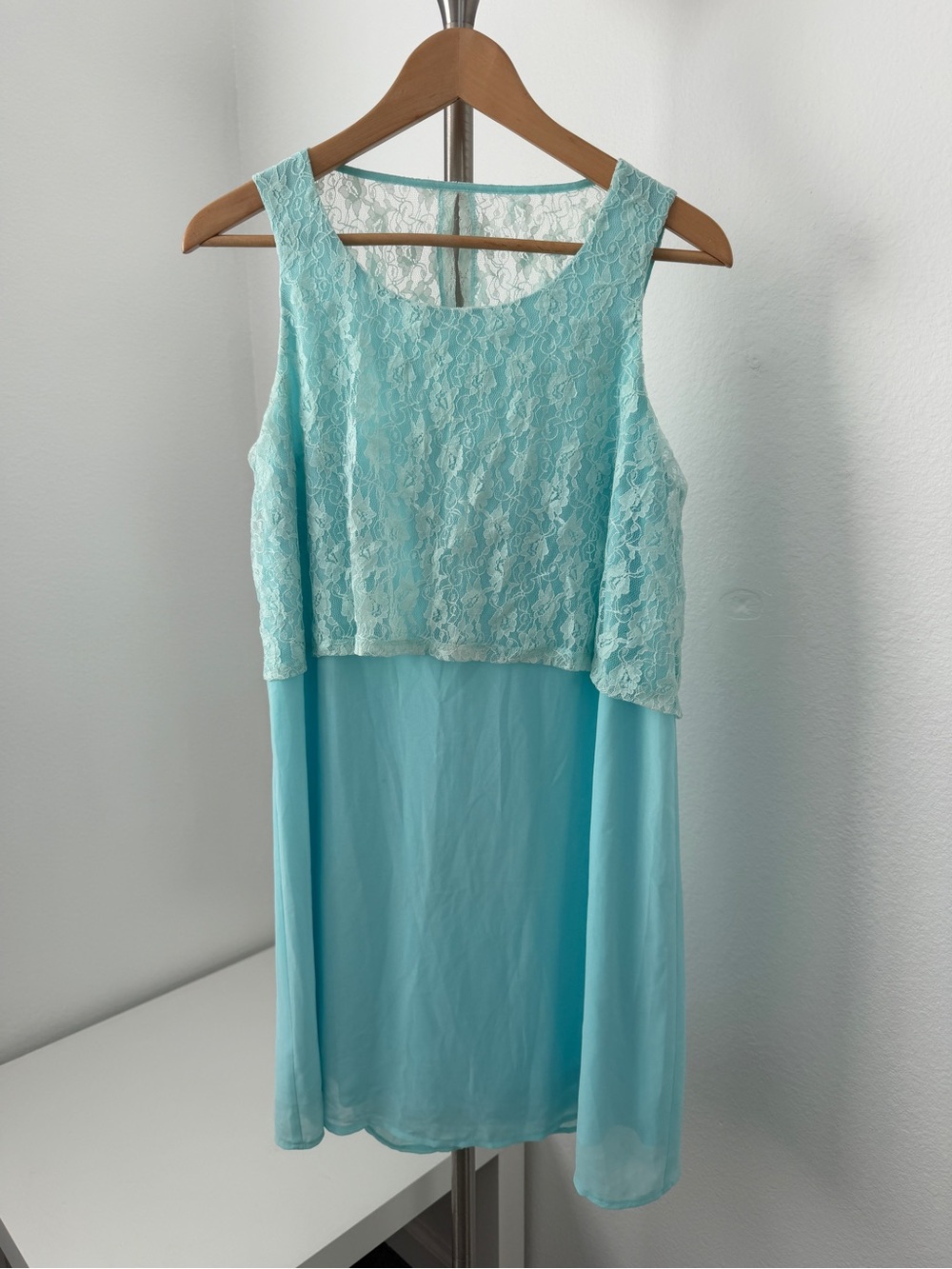 Eric + Lani Mint Lace Dress